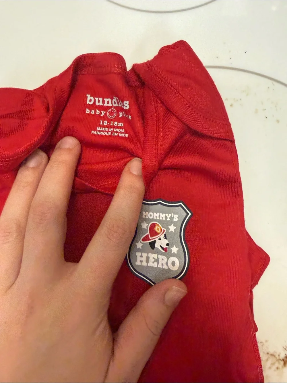 The Children's Place Navy, Gray, White & Red Baby Onesie Bundle